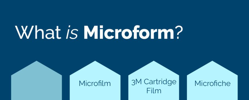 What is microform? Microfilm, 3m Cartridge film, microfiche